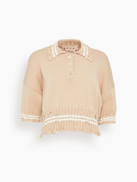 Polo Shirt in Sand Storm