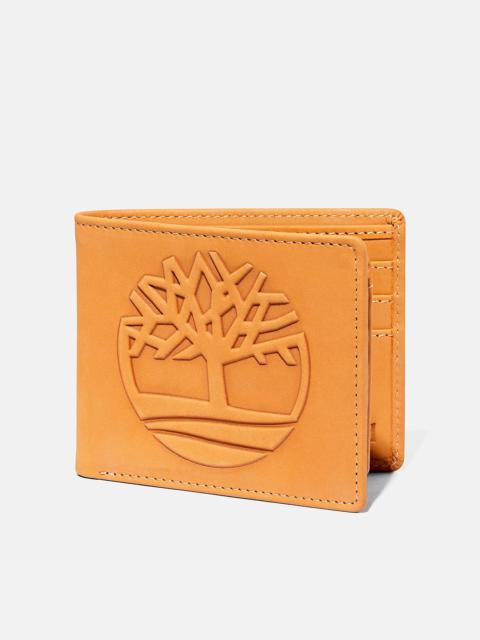 Men's Red Bank Oversized Tree-Logo Passcase Wallet