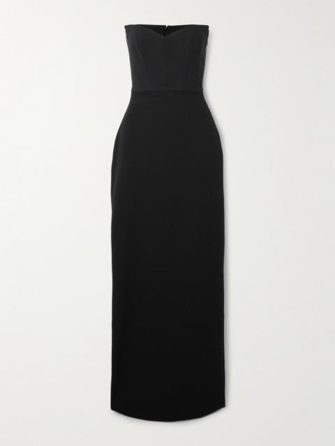 Malla Strapless Crepe Gown