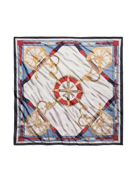 Women's Ai Scarf in Beige/light Blue