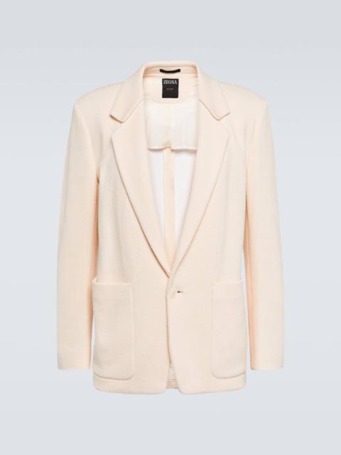 Cotton bouclé blazer