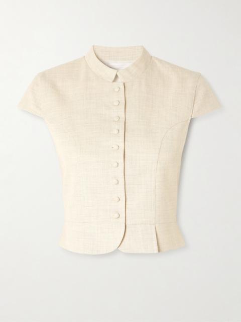 Amoako Paneled Woven Top