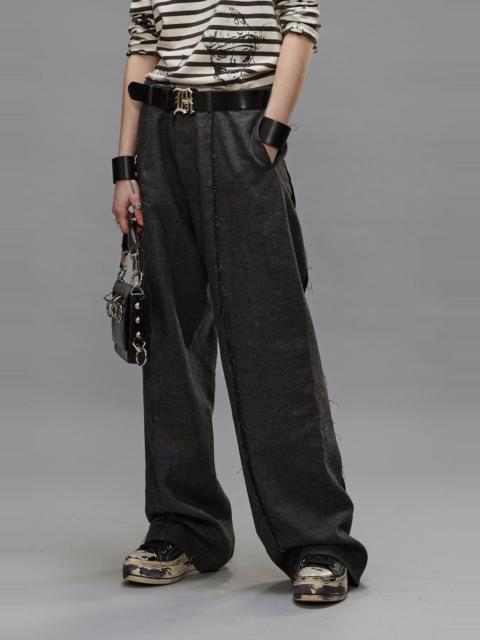 EXPOSED SEAM TROUSER - DARK GREY