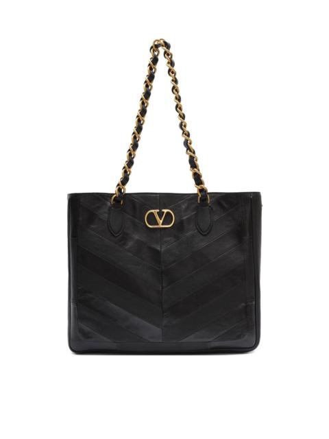 Laseine leather shoulder bag