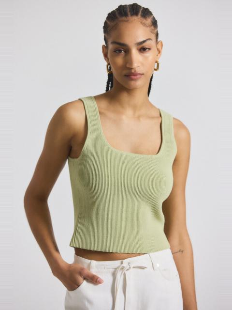 SAIN RIB KNIT SWEATER TANK