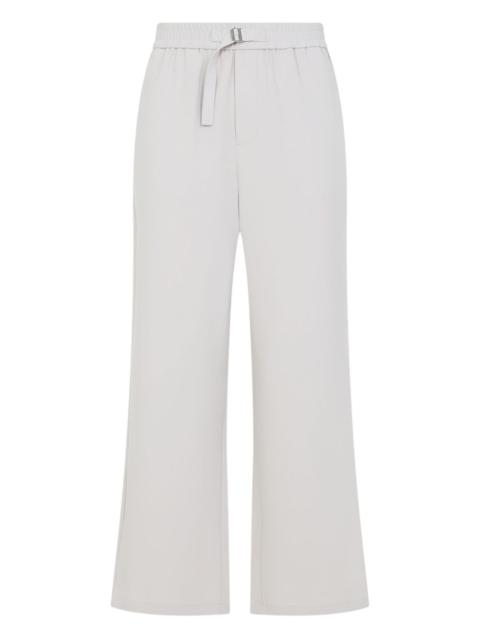 logo-plaque trousers