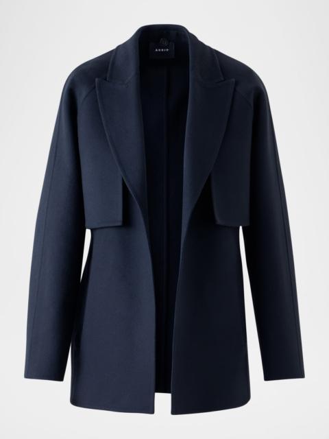 Duo Cashmere Double-Face Wrap Coat With Detachable Bolero