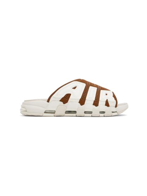 Tan & Off-White Air More Uptempo Pool Slides