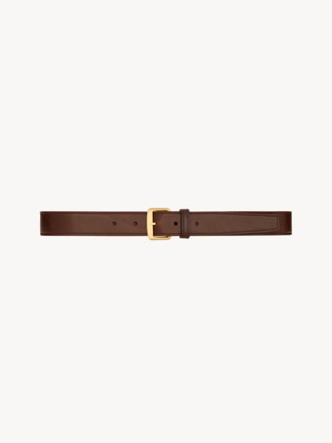 SQUARE BUCKLE BELT IN LEATHER