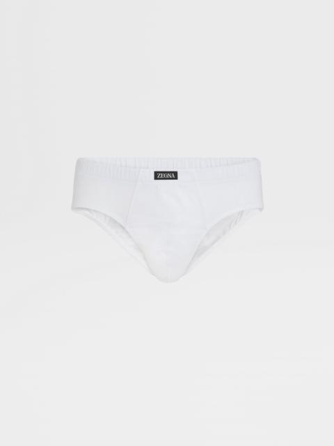 WHITE COTTON BRIEFS