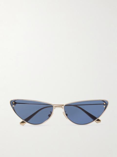 Missdior B1u Cat-eye Gold-tone Sunglasses