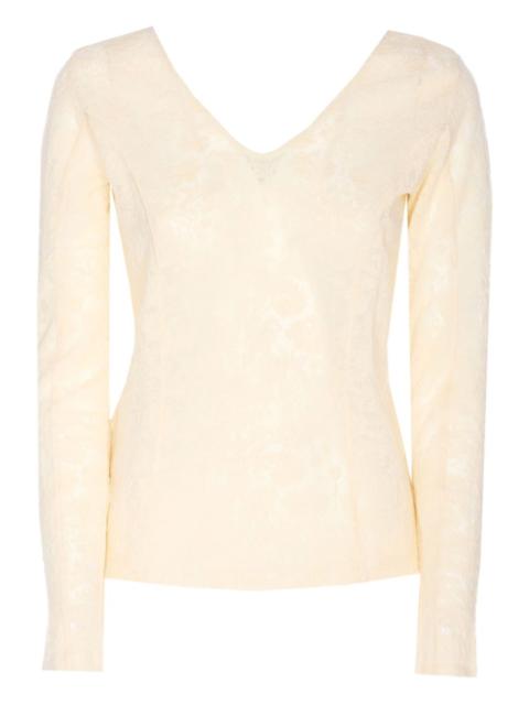 Michetti lace V-neck top