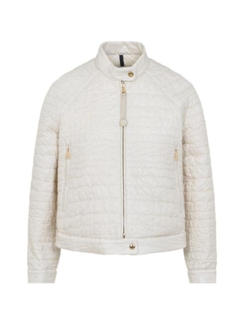 quilted zip jacket