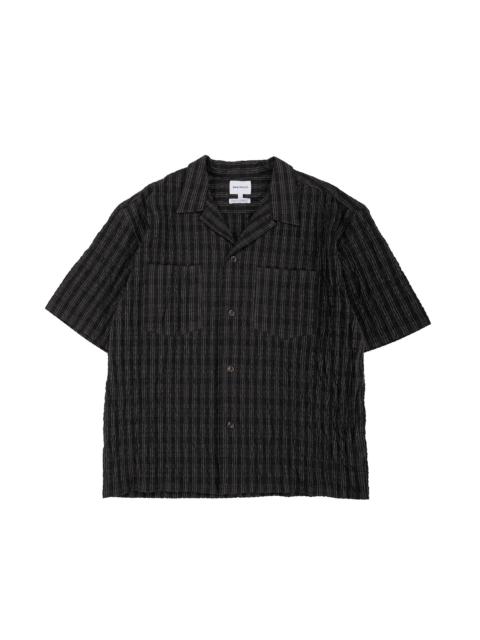 Mols Check SS Camp Shirt Delicioso Brown