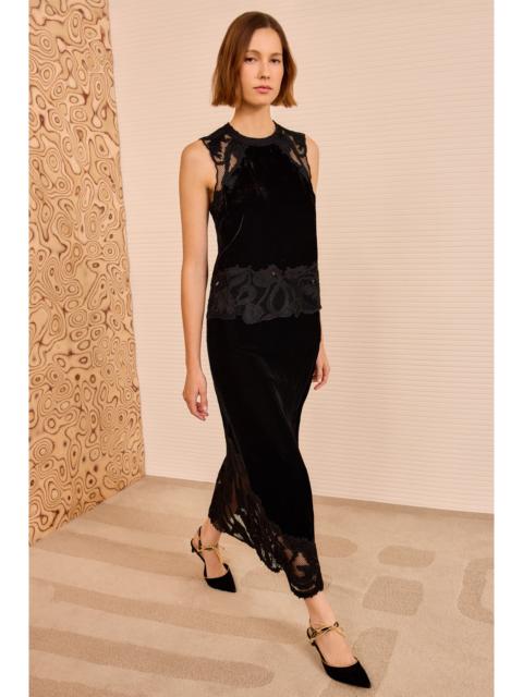 Kassandra Sleeveless Embroidered Top