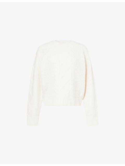 Crystal Crewneck Merino-Wool Jumper