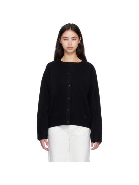 Black AIDAR LDS Wool Cashmere Cardigan