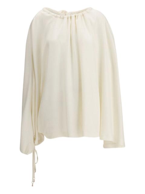 Wilmer drawstring-detail draped blouse