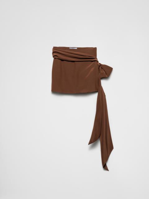 Crepe de chine miniskirt