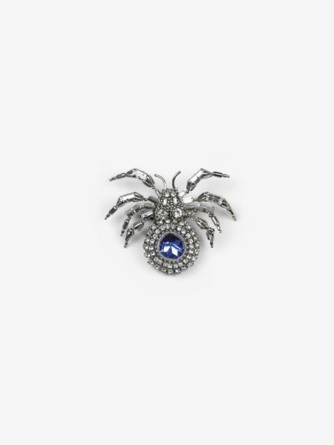 SPIDER BROOCH WITH CRYSTALS