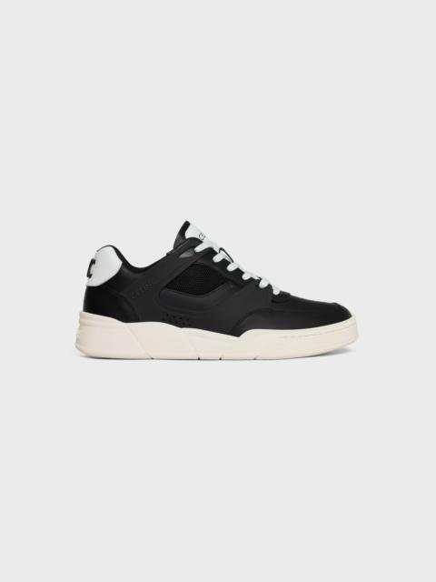CELINE TRAINER CT-09 LOW LACE-UP SNEAKER IN CALFSKIN AND MESH