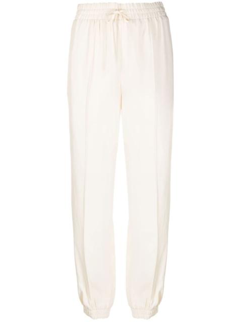drawstring tapered trousers