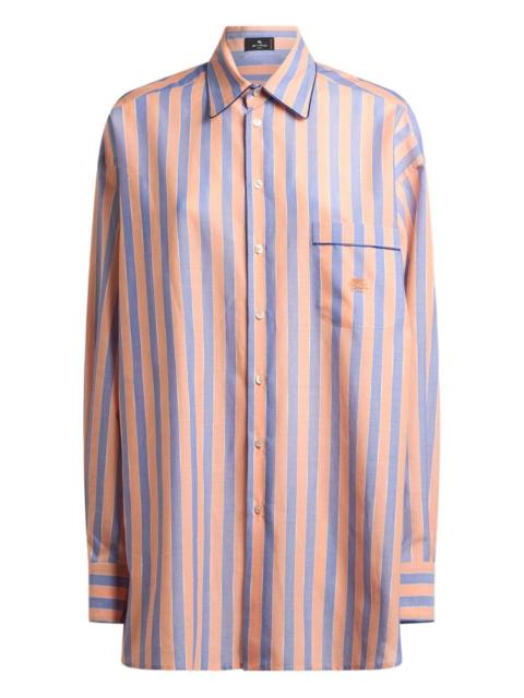 striped muslin shirt