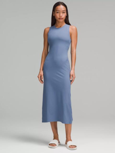 All Aligned Ribbed Midi Dress