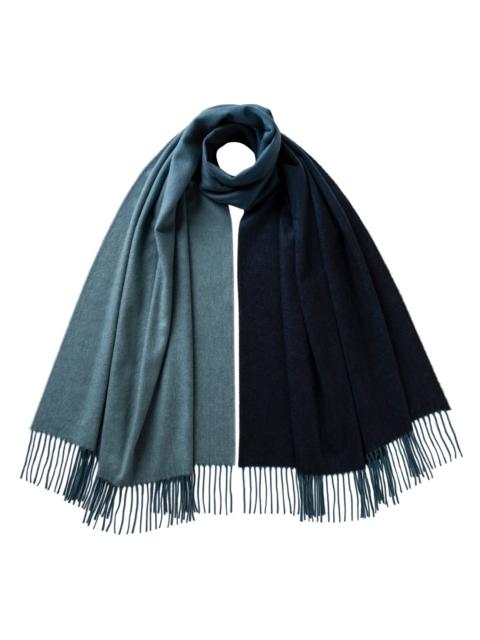 Blue Ombré Cashmere Stole