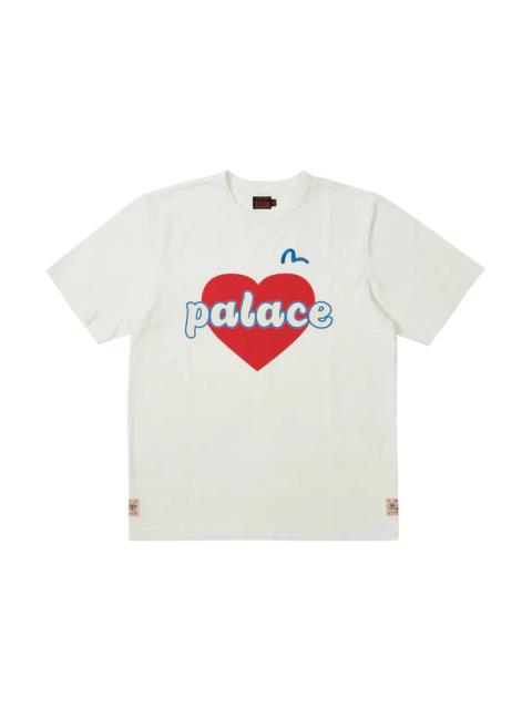 Palace x Evisu Heart T-shirt White