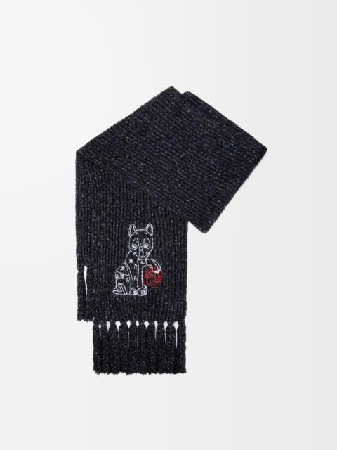 Scarf in wool, silk and alpaca blend