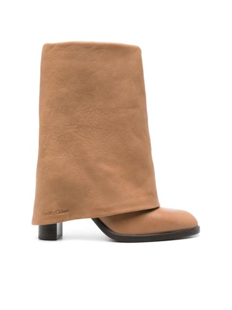 85mm debossed-logo boots