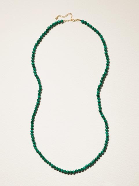 14-karat Gold Malachite Necklace