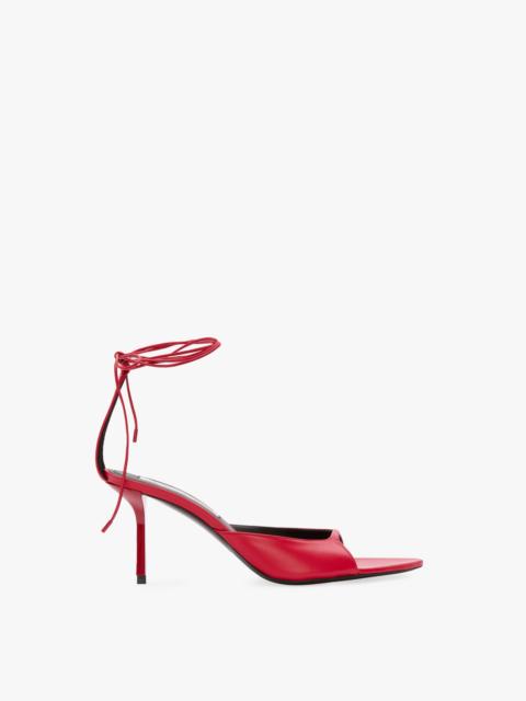 Eliza Stiletto Sandal 75 In Red Leather