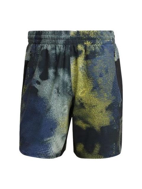 adidas Sports Running Training Shorts 'Tie Dye Black' HN9363