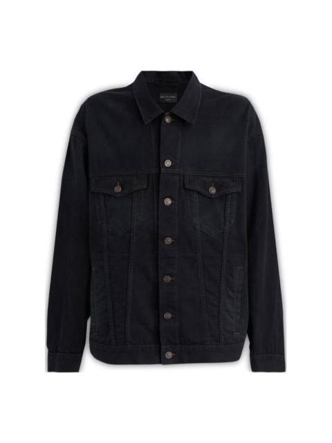 Balenciaga BB Be Different Oversized Denim Jacket 'Black' 732230TNW541129