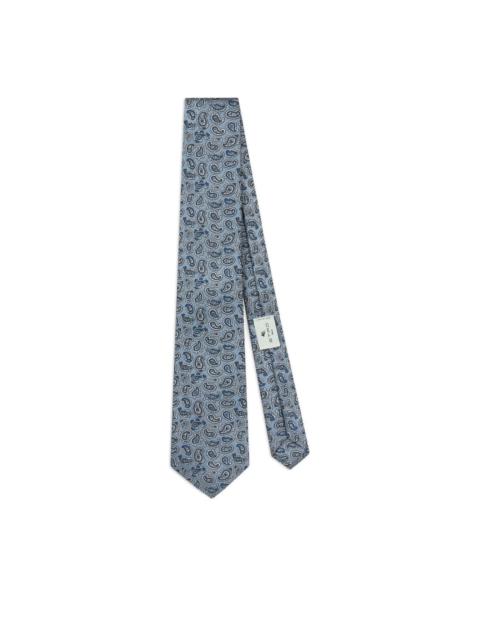 jacquard paisley silk tie