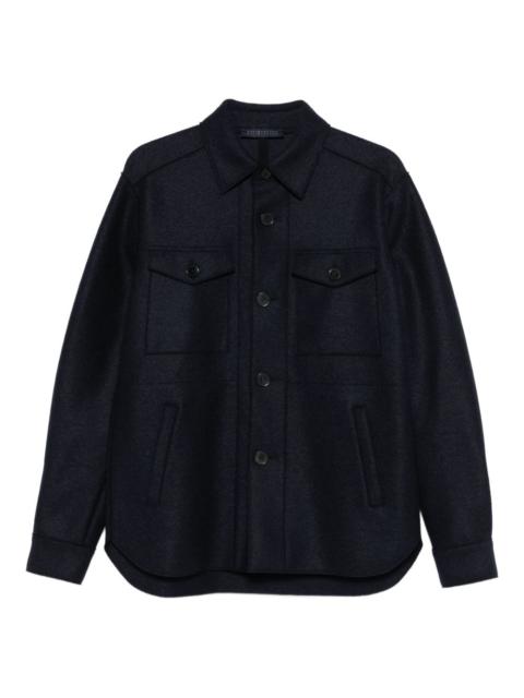 button-down flap-pocket shirt jacket