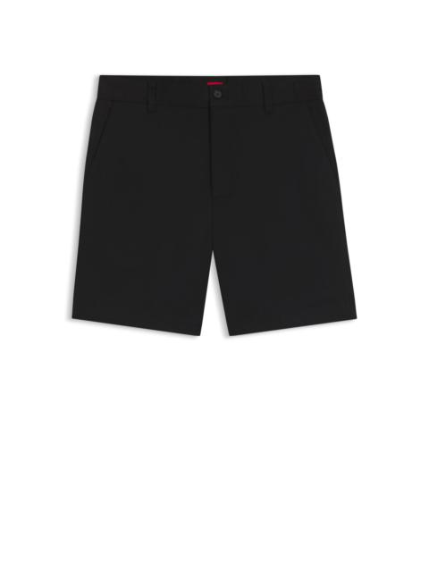 SLIM-FIT SHORTS IN MERCERIZED STRETCH COTTON