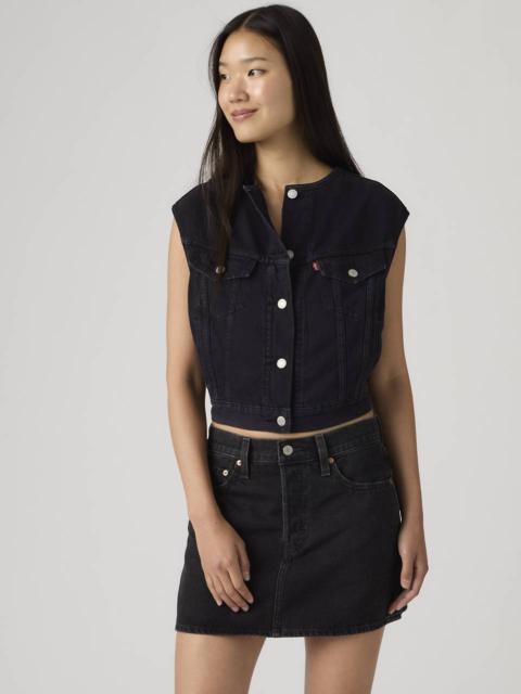 '90S SHRUNKEN COLLARLESS VEST