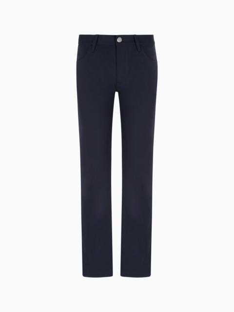 Five-pocket, regular-fit, virgin-wool trousers