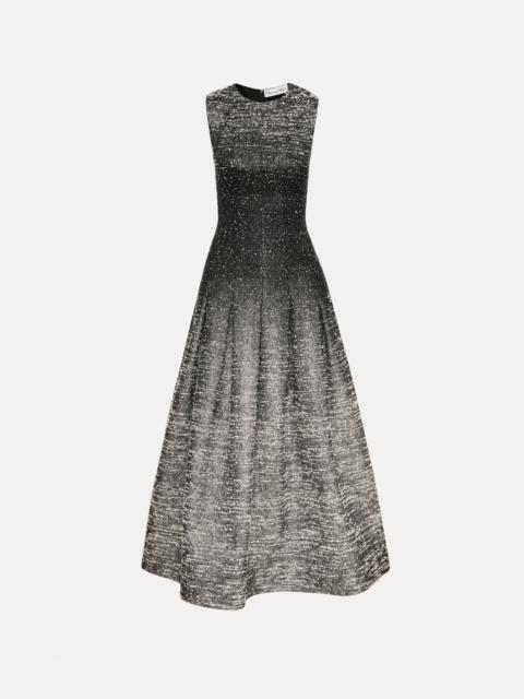 OMBRÉ LUREX BOUCLÉ JACQUARD DRESS