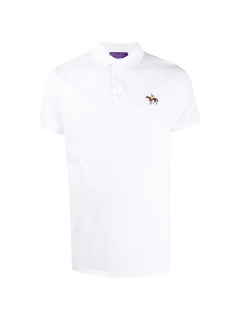 logo embroidered polo shirt