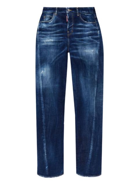 D2 Twisted distressed jeans