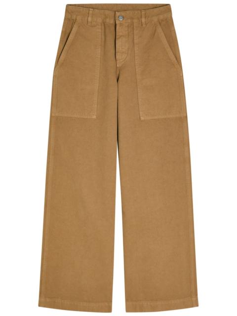 Moncler Wide-leg Canvas Trousers