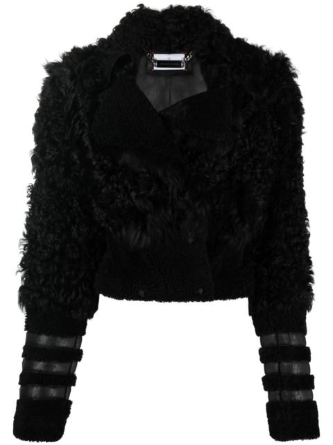 Gothic Plein fitted shearling jacket