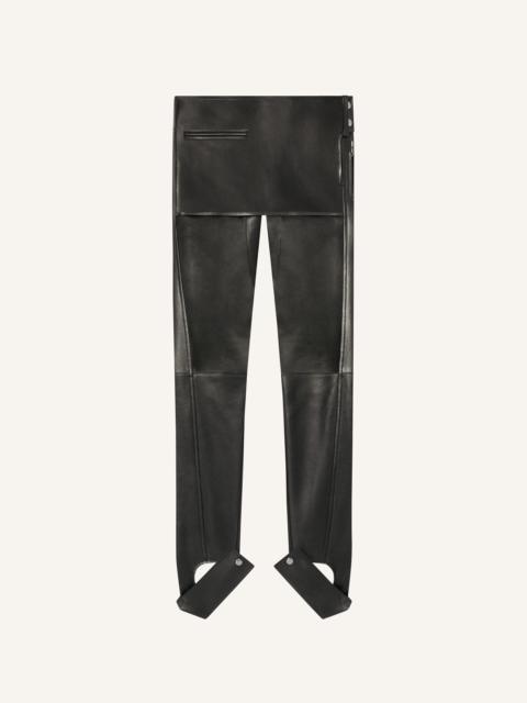 SCUBA LEATHER OVERSKIRT PANTS