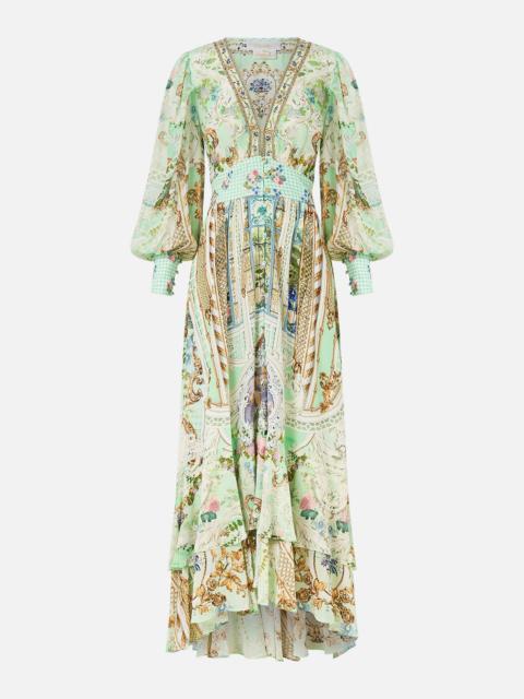 LONG BUTTON FRONT DRESS