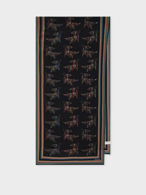 Women's 'Le Peche Fish' 'Signature Stripe' Silk Scarf