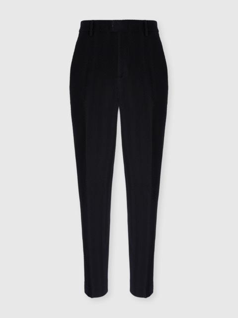 Straight Pants with Zigzag Pattern